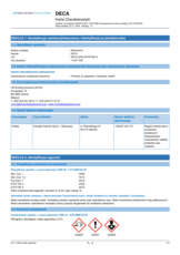 Deca - Karta Charakterystyki
